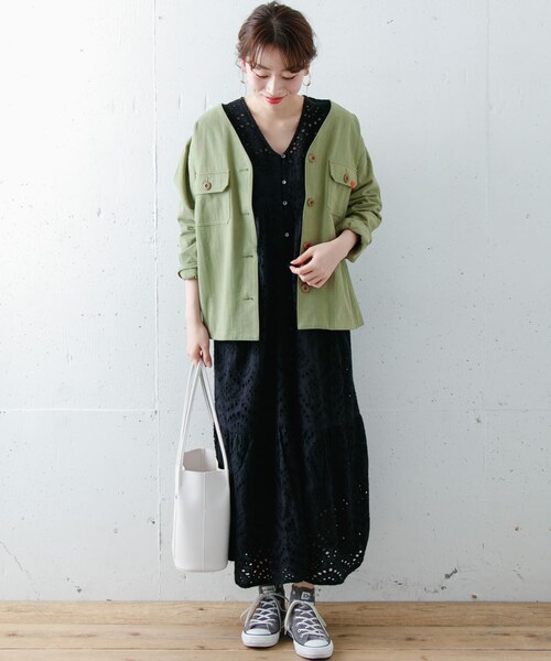 URBAN RESEARCH Sonny Label（アーバンリサーチサニーレーベル）の「UNIVERSAL OVERALL　別注カバーオール（カバーオール・レディース・ベージュ/オフ/カーキ・FREE）」の18枚目の写真