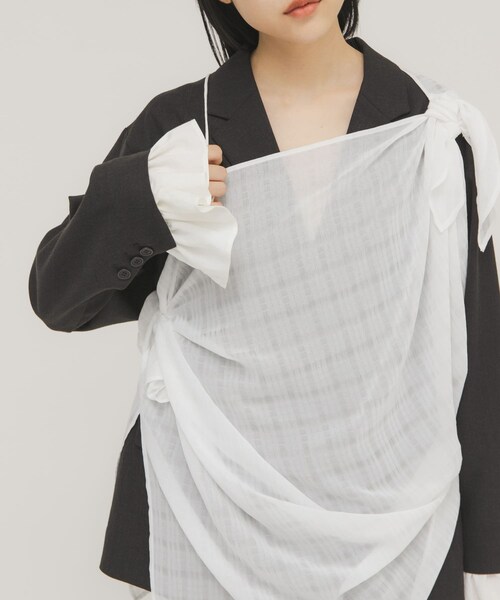 KBF（ケイビーエフ）の「マルチWAYトップス（その他トップス・レディース・OFF/BLUE・One）」の20枚目の写真