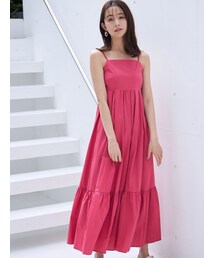 MERCURYDUO | バックシャンタイプライターキャミワンピース(ワンピース)