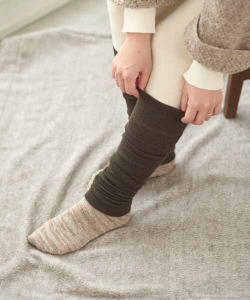 かぐれ（カグレ）の「くらしきぬ　レッグウォーマー ロング（レッグウォーマー・レディース・チャコール/ブラウン/グレー・Free）」の3枚目の写真