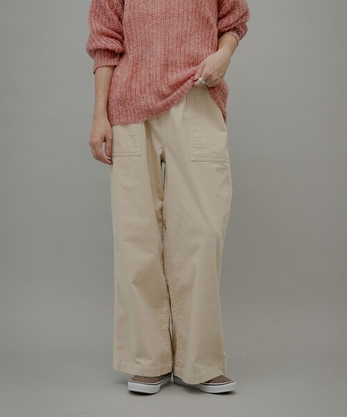 URBAN RESEARCH Sonny Label（アーバンリサーチサニーレーベル）の「コーデュロイベイカーイージーパンツ（その他パンツ・レディース・アイボリー/グレージュ/チャコール・36/38）」の6枚目の写真