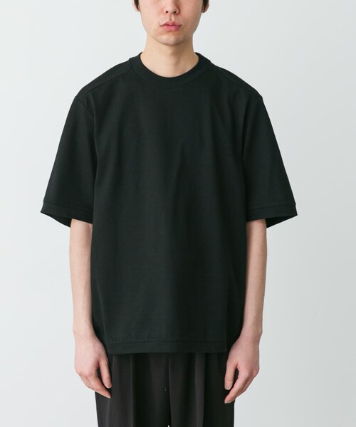 URBAN RESEARCH DOORS(アーバンリサーチドアーズ)の「STILL BY HAND HALF SLEEVE SWEAT T-SHIRTS(Tシャツ/カットソー・メンズ・PINK BEIGE/WHITE/B.CHARCOAL/BLACK・46/48/50)」の2枚目の写真