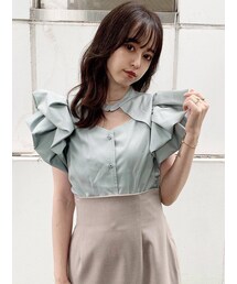 dazzlin | ダブルギャザースリーブブラウス(シャツ/ブラウス)