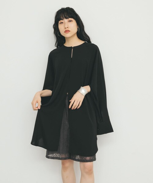 KBF（ケイビーエフ）の「2WAYスリットスリーブチュニック（チュニック・レディース・BLACK/OFF/L.GREEN・one）」の15枚目の写真