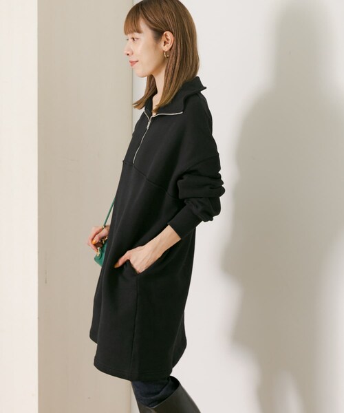 URBAN RESEARCH Sonny Label（アーバンリサーチサニーレーベル）の「ハーフジップスウェットチュニック（チュニック・レディース・オレンジ/グレー/ブラック・FREE）」の6枚目の写真