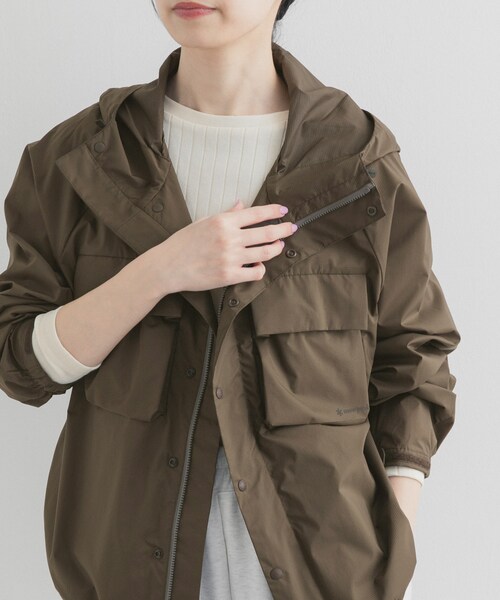 URBAN RESEARCH DOORS(アーバンリサーチドアーズ)の「『別注』Snow Peak Apparel×DOORS U.L.DOUBLEWEAVEPARKER(テーラードジャケット・レディース・PINK/BROWN/IVORY・One)」の17枚目の写真