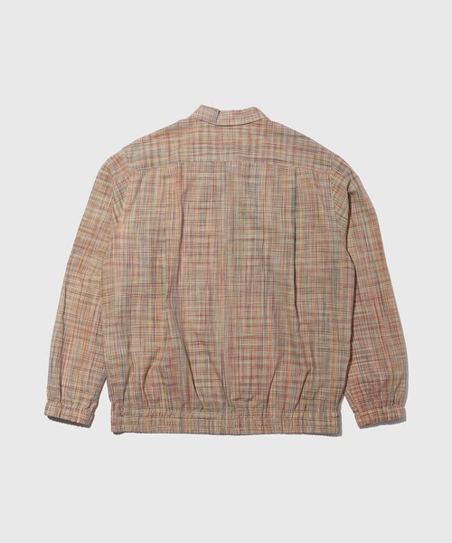 ADAM ET ROPE'（アダムエロペ）の「【Cale/カル】cotton ikat check SH BL（シャツ/ブラウス・メンズ・イエロー・3/4）」の11枚目の写真