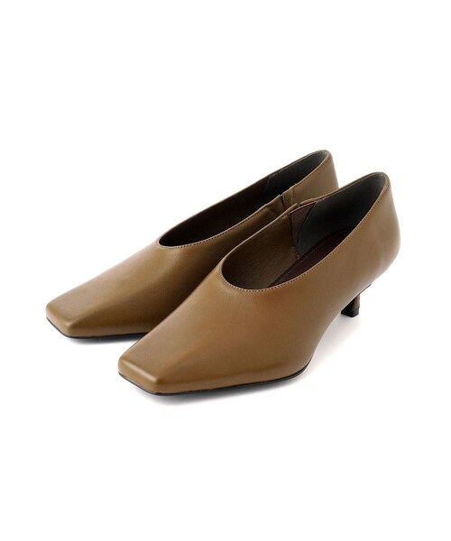 ADAM ET ROPE'（アダムエロペ）の「【EMOELLE】スクエアレザーパンプス（パンプス・レディース・ブラック/ブラウン・23.0/23.5/24.0/24.5）」の16枚目の写真