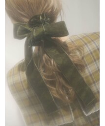 merry jenny | BIGリボンベロアシュシュ(シュシュ)