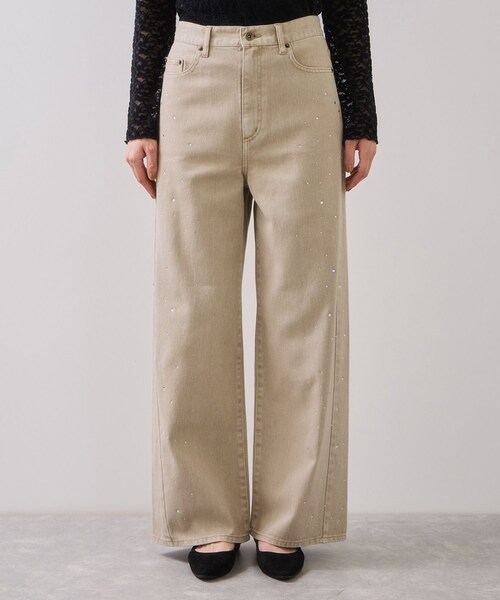 VIS(ビス)の「ビジューデニムパンツ(デニムパンツ・レディース・ベージュ/ブルー・M/S)」の21枚目の写真