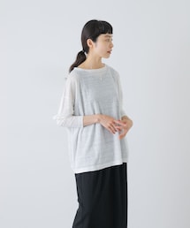かぐれ | リネンボートネックカットソー(Tシャツ/カットソー)