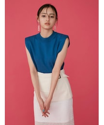 MURUA | オーバーショルダーニットタンク(タンクトップ)