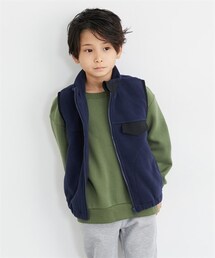 nissen | フリース配色切り替えベスト（男の子・女の子）(カーディガン/ボレロ)