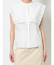 LAGUNAMOON | レースヨークノースリブラウス(シャツ/ブラウス)