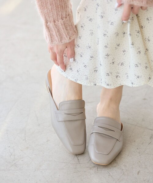 ROPE' PICNIC（ロペピクニック）の「ローファーミュール（ローファー・レディース・ブラック/グレー系/キャメル・L/M）」の11枚目の写真