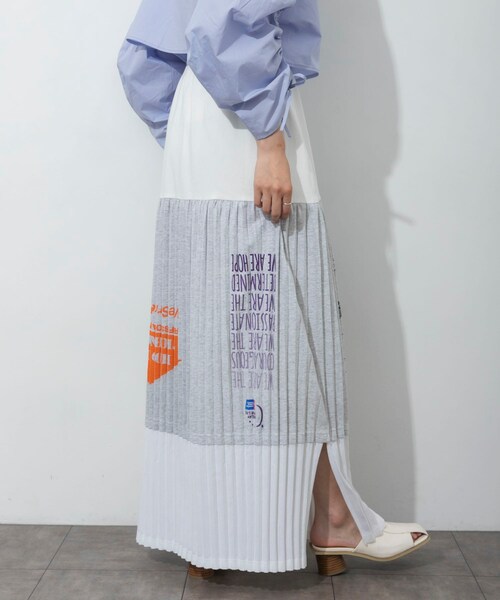 THE GOODLAND MARKET（ザグッドランドマーケット）の「SREU　ソフトプリーツロングSKIRT（スカート・レディース・Assort1/WHITE/BLACK/Assort2・M）」の14枚目の写真