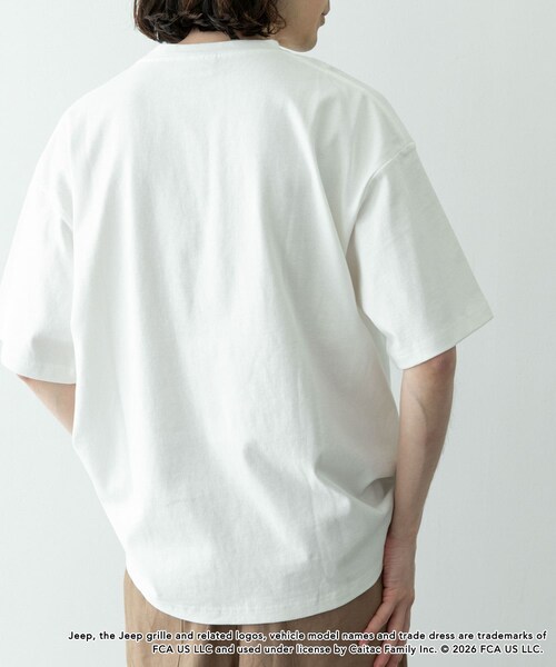 URBAN RESEARCH Sonny Label（アーバンリサーチサニーレーベル）の「JEEP ロゴショートスリーブTシャツ（Tシャツ/カットソー・メンズ・オフ/チャコール/レッド・M/L）」の7枚目の写真