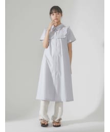 merry jenny | フリルシャツテントワンピース(ワンピース)