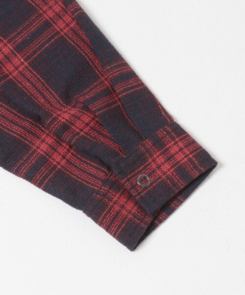 ITEMS URBANRESEARCH(アイテムズ アーバンリサーチ)の「ツイードチェックリングドットボタンシャツ(シャツ/ブラウス・メンズ・BLACK/OLIVE/RED・M/L)」の15枚目の写真