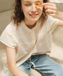 URBAN RESEARCH Sonny Label | 『WEB限定』バンドカラーコットンレースシャツ(シャツ/ブラウス)