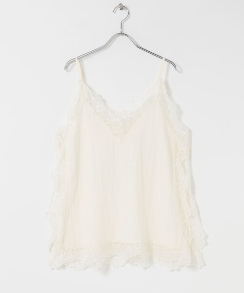 KBF（ケイビーエフ）の「ヴィンテージライクレースキャミソール（キャミソール・レディース・IVORY/BEIGE/BROWN・One）」の16枚目の写真