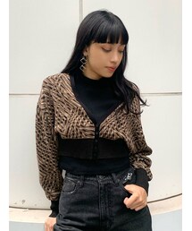 EMODA | コンパクトジャガードカーディガン(カーディガン/ボレロ)