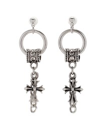 EVRIS | CHAIN CROSS MOTIF ピアス(ピアス（両耳用）)