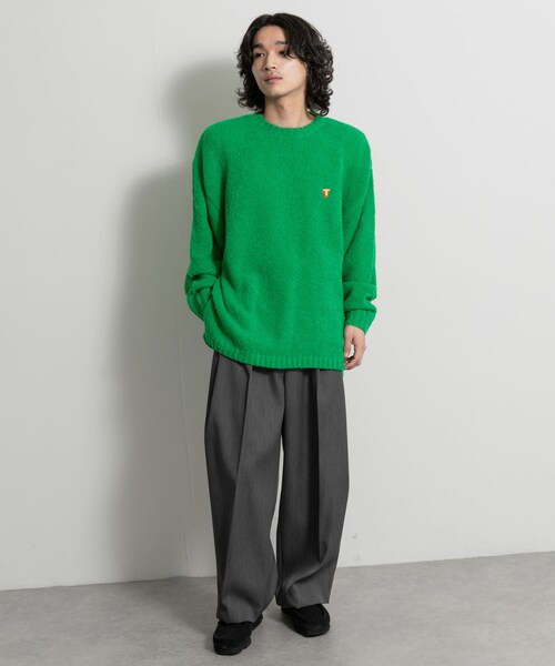 THE GOODLAND MARKET（ザグッドランドマーケット）の「TONY　Pier Ring Yarn Knit（ニット/セーター・メンズ・BLK/MOKA/GRN・M/XL）」の19枚目の写真