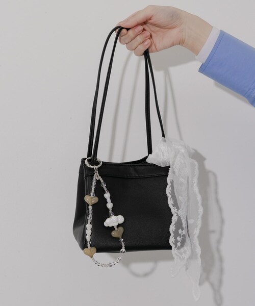 SMELLY（スメリー）の「スクエアミニバッグ（ハンドバッグ・レディース・BLK/IVO・-）」の17枚目の写真