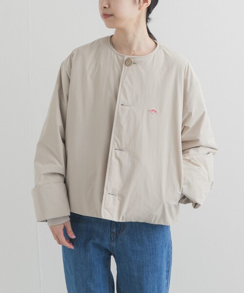 URBAN RESEARCH DOORS(アーバンリサーチドアーズ)の「DANTON COLLARLESS JACKET(その他アウター・レディース・DK.BLUE/IVORY/NAVY・36)」の5枚目の写真