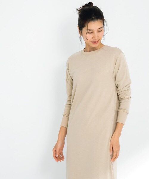 URBAN RESEARCH Sonny Label（アーバンリサーチサニーレーベル）の「SLAB　Sweat Comfort One-Piece（ワンピース・レディース・チャコール/グレージュ・FREE）」の21枚目の写真