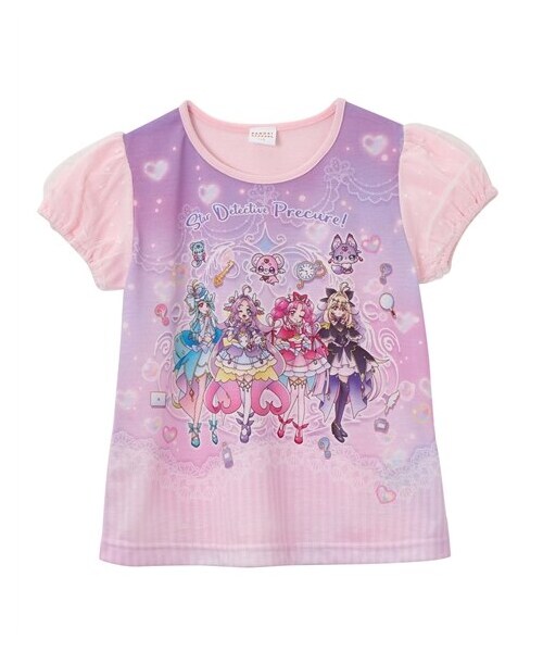 nissen（ニッセン）の「【名探偵プリキュア！】パネル半袖プリントTシャツ（女の子）（Tシャツ/カットソー・キッズ・ピンク/サックス・100/110/120）」の5枚目の写真