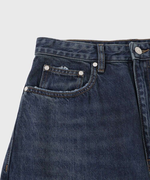 ADAM ET ROPE'(アダムエロペ)の「【CODA/コーダ】DISTRESSED EXTENDED CUT LUFT JEANS(デニムパンツ・メンズ・スミクロ/ブルー系・0/1)」の8枚目の写真