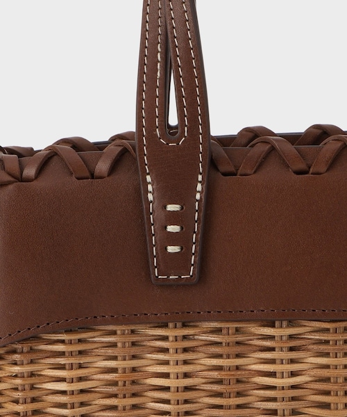 ROPE'(ロペ)の「【A VACATION(ア ヴァケーション)】RATTAN S|カゴバック(かごバッグ・レディース・ダークブラウン・F)」の13枚目の写真