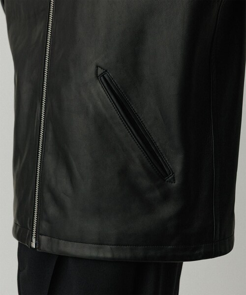 ADAM ET ROPE'（アダムエロペ）の「ラムレザー ジップアップ ブルゾン（ブルゾン・メンズ・ブラック・L/M）」の20枚目の写真