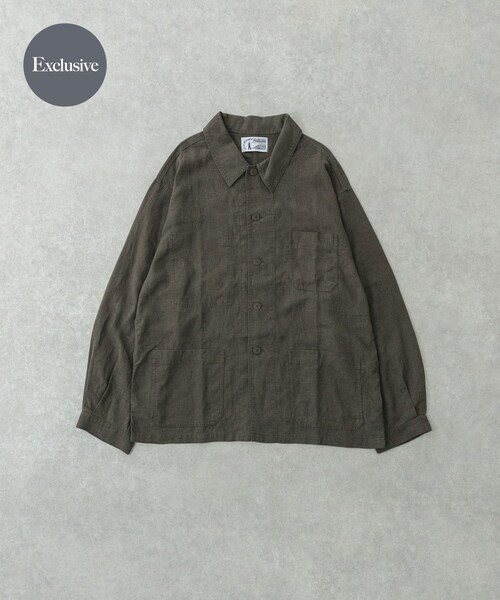 URBAN RESEARCH（アーバンリサーチ）の「『別注』LE VETEMENT ATLANTIQUE×UR　ワークジャケット（カバーオール・メンズ・BLACK/CHARCOAL・M/L）」の3枚目の写真