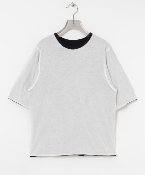 URBAN RESEARCH(アーバンリサーチ)の「リバーシブルTシャツ(Tシャツ/カットソー・レディース・RED×BEIGE/KHAKI×WHT/BLACK×OFF・FREE)」の13枚目の写真