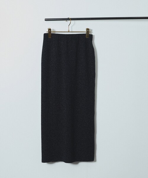 ADAM ET ROPE'（アダムエロペ）の「シャイニージャカードナロースカート（スカート・レディース・ネイビー系/ゴールド・F）」の10枚目の写真