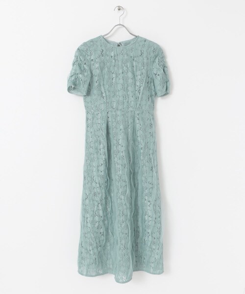 URBAN RESEARCH ROSSO（アーバンリサーチロッソ）の「kaene　リボンチュールエプロンドレス（ワンピース・レディース・mint/black・38）」の19枚目の写真