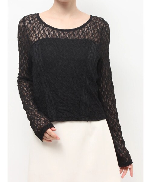 RESEXXY（リゼクシー）の「カップインレーストップス（その他トップス・レディース・ホワイト/ブラック・F）」の7枚目の写真