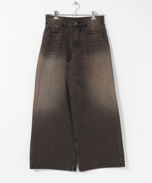 SENSE OF PLACE by URBAN RESEARCH（センスオブプレイスバイアーバンリサーチ）の「『一部WEB限定カラー』『ユニセックス』ヴィンテージライクデニムワイドパンツ（デニムパンツ・メンズ・BLACK/D.INDIGO/L.KHAKI/OW BLACK/ONE WASH・M/L/XL）」の14枚目の写真