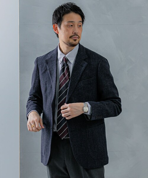 URBAN RESEARCH DOORS（アーバンリサーチドアーズ）の「LIFE STYLE TAILOR　NOVALANツィードジャケット（テーラードジャケット・メンズ・GREEN/NAVY/BROWN・44/46/48/50）」の6枚目の写真