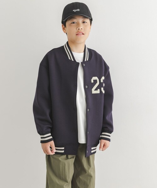 URBAN RESEARCH DOORS（アーバンリサーチドアーズ）の「『150サイズ』ダンボールニットスタジャン(KIDS)（ダウンジャケット/コート・キッズ・GRAY/NAVY・150(145-155)）」の13枚目の写真