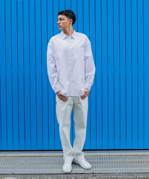 URBAN RESEARCH（アーバンリサーチ）の「new basic　THOMAS MASON OVER SHIRTS（シャツ/ブラウス・メンズ・ROYAL/WHITE/GREGE/LT BLUE/STRIPE/COCOA・S/M/L/XL）」の19枚目の写真