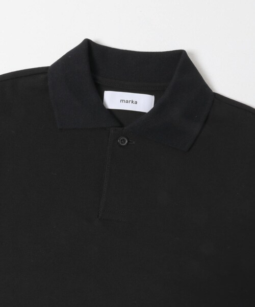URBAN RESEARCH DOORS（アーバンリサーチドアーズ）の「marka　ONE BUTTON T-SHIRTS SHORT-SLEEVE（ポロシャツ・メンズ・B.BORDER/BLACK・1/2）」の11枚目の写真