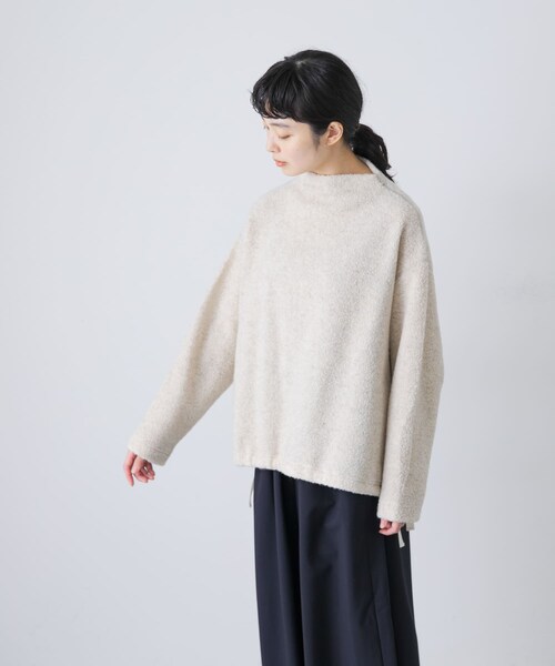 かぐれ（カグレ）の「Boa pullover（Tシャツ/カットソー・レディース・BEIGE/CHARCOAL・FREE）」の21枚目の写真