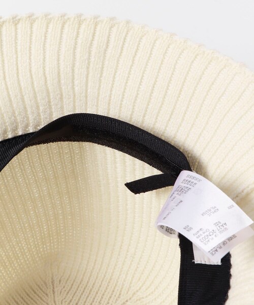 SENSE OF PLACE by URBAN RESEARCH（センスオブプレイスバイアーバンリサーチ）の「ニットバケットハット（ハット・レディース・BLACK/IVORY・one）」の8枚目の写真