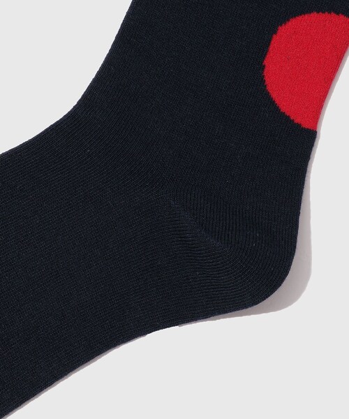 ADAM ET ROPE'（アダムエロペ）の「【BLUE BLUE JAPAN/ブルーブルージャパン】JAPAN FLAG ソックス（ソックス/靴下・メンズ・ホワイト/ネイビー・M）」の6枚目の写真