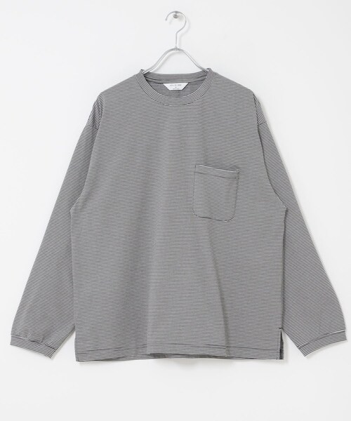 URBAN RESEARCH DOORS(アーバンリサーチドアーズ)の「STILL BY HAND STRIPED LONG SLEEVE(Tシャツ/カットソー・メンズ・BEG×WHT/GRY×BLK/BLK×WHT・46/48/50)」の20枚目の写真
