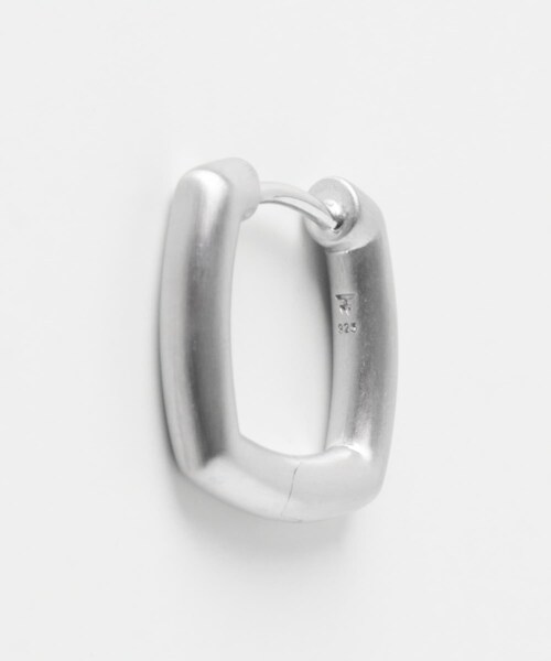 URBAN RESEARCH（アーバンリサーチ）の「TOM WOOD　Frame Hoops Satin Small（ピアス（両耳用）・メンズ・S925・One）」の5枚目の写真